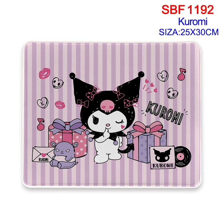 Kuromi Anime peripheral edge lock mouse pad 25X30cm SBF-1192-2