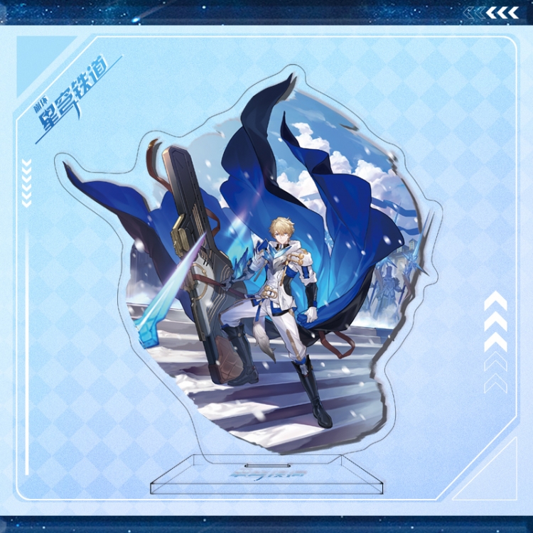 Honkai: Star Anime characters acrylic Standing Plates Keychain 16cm