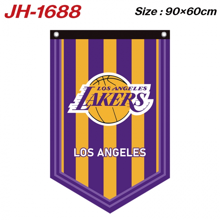 NBA Los Angeles Lakers Peripheral Full Color Printing Banner 90X60CM