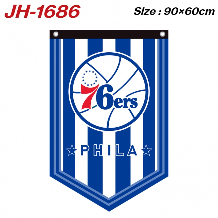 NBA Philadelphia Peripheral Full Color Printing Banner 90X60CM