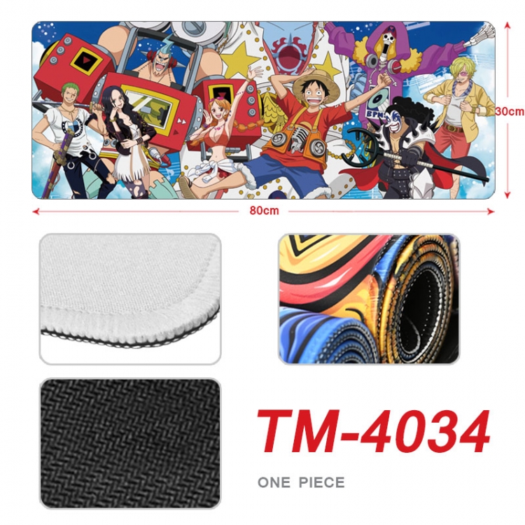 One Piece Anime peripheral new lock edge mouse pad 80X30cm  TM-4034