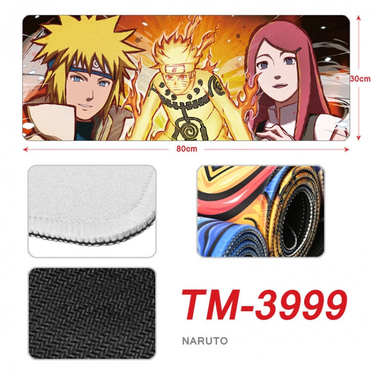 Naruto Anime peripheral new lock edge mouse pad 80X30cm TM-3999