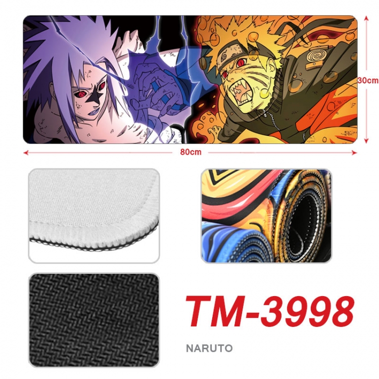 Naruto Anime peripheral new lock edge mouse pad 80X30cm TM-3998