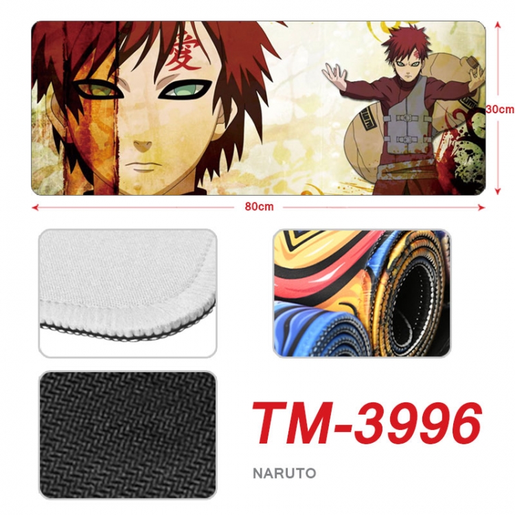Naruto Anime peripheral new lock edge mouse pad 80X30cm  TM-3996