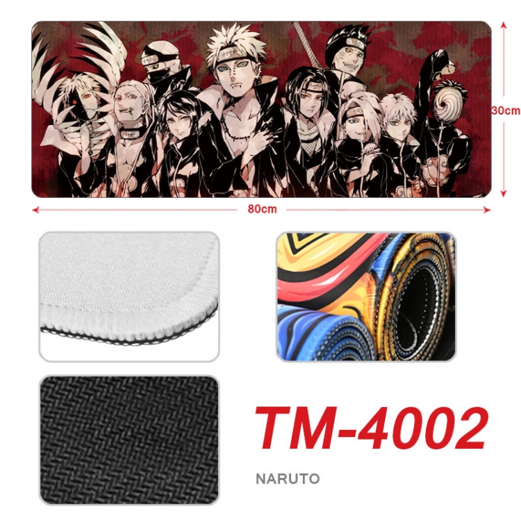 Naruto Anime peripheral new lock edge mouse pad 80X30cm TM-4002
