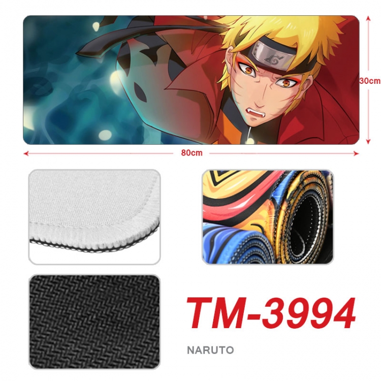 Naruto Anime peripheral new lock edge mouse pad 80X30cm TM-3994