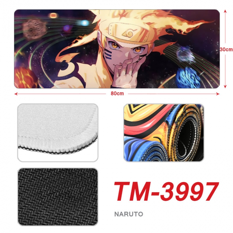 Naruto Anime peripheral new lock edge mouse pad 80X30cm TM-3997