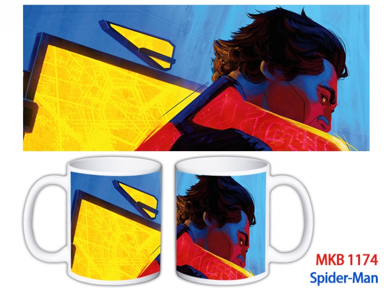 Spider-Man Anime color printing ceramic mug cup price for 5 pcs MKB-1174