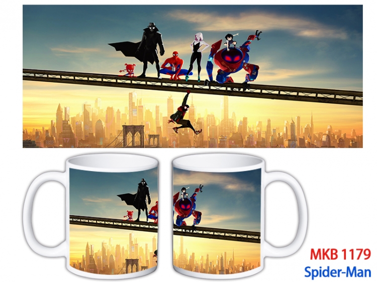 Spider-Man Anime color printing ceramic mug cup price for 5 pcs MKB-1179