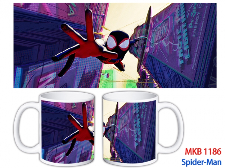 Spider-Man Anime color printing ceramic mug cup price for 5 pcs MKB-1186