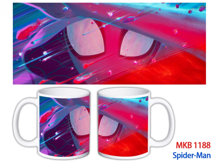 Spider-Man Anime color printing ceramic mug cup price for 5 pcs MKB-1188