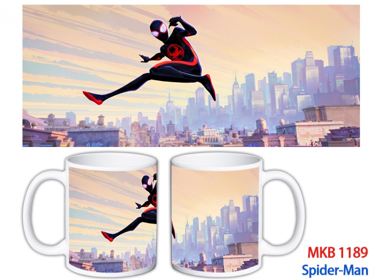 Spider-Man Anime color printing ceramic mug cup price for 5 pcs MKB-1189