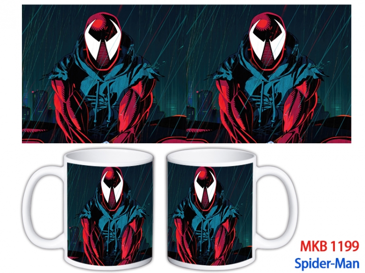 Spider-Man Anime color printing ceramic mug cup price for 5 pcs MKB-1199