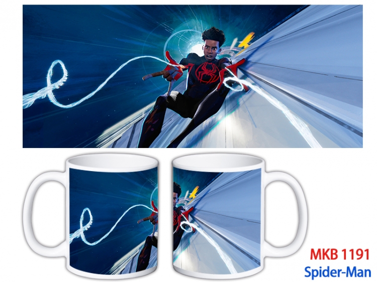 Spider-Man Anime color printing ceramic mug cup price for 5 pcs MKB-1191