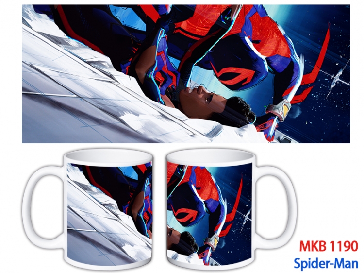 Spider-Man Anime color printing ceramic mug cup price for 5 pcs MKB-1190