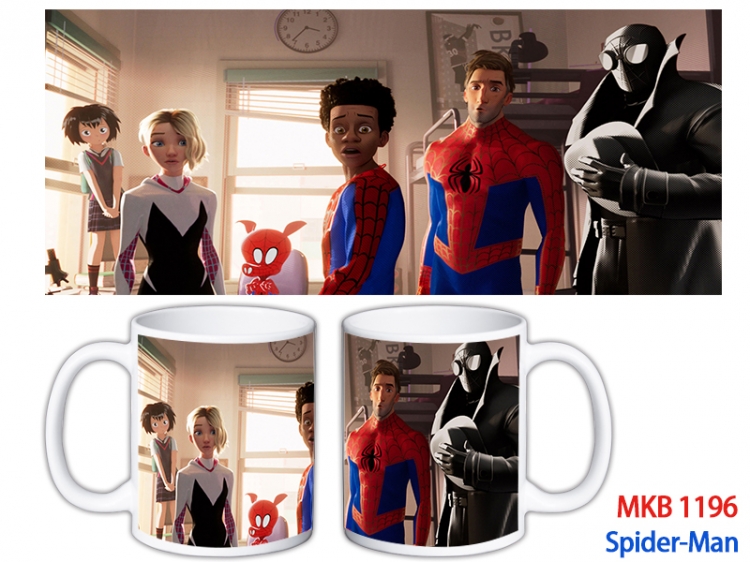 Spider-Man Anime color printing ceramic mug cup price for 5 pcs  MKB-1196