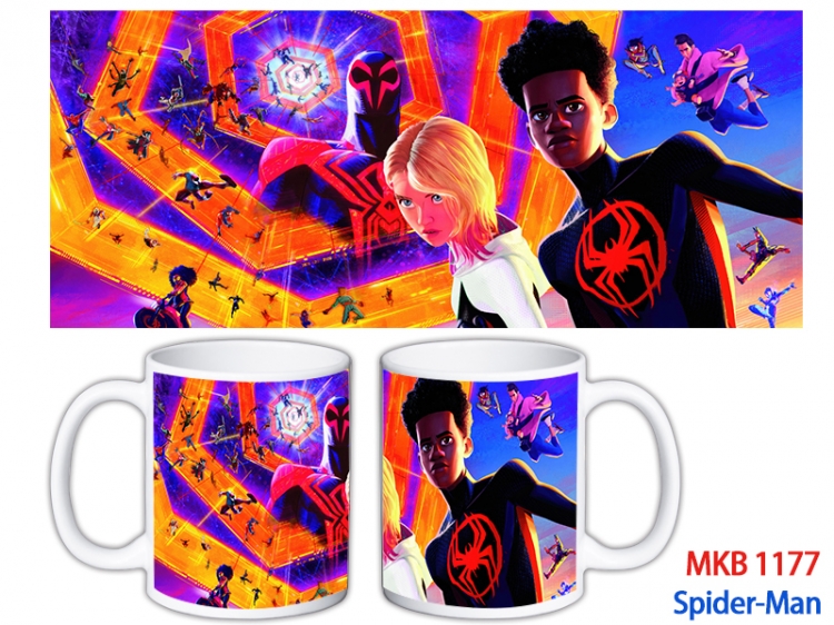 Spider-Man Anime color printing ceramic mug cup price for 5 pcs MKB-1177