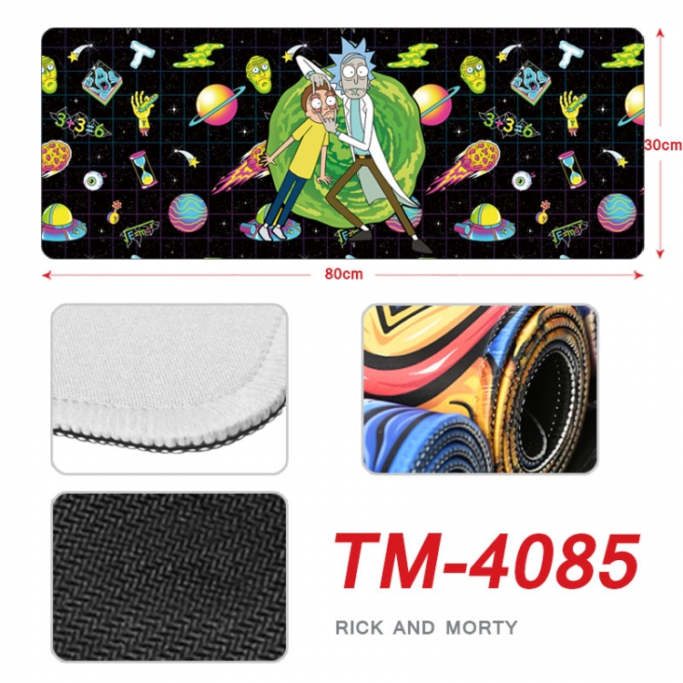 Rick and Morty Anime peripheral new lock edge mouse pad 80X30cm TM-4085