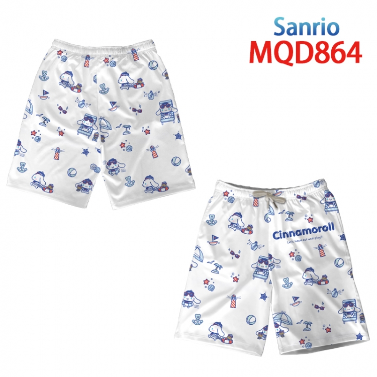 Sanrio Anime Print Summer Swimwear Beach Pants from M to 3XL MQD 864