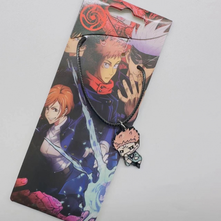 Jujutsu Kaisen Anime Surrounding Leather Rope Necklace Pendant price for 5 pcs