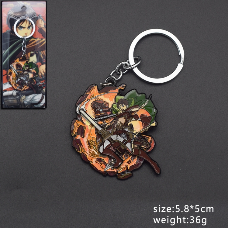 Shingeki no Kyojin Anime character drip oil keychain