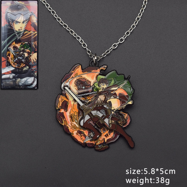 Shingeki no Kyojin Anime character oil drop necklace