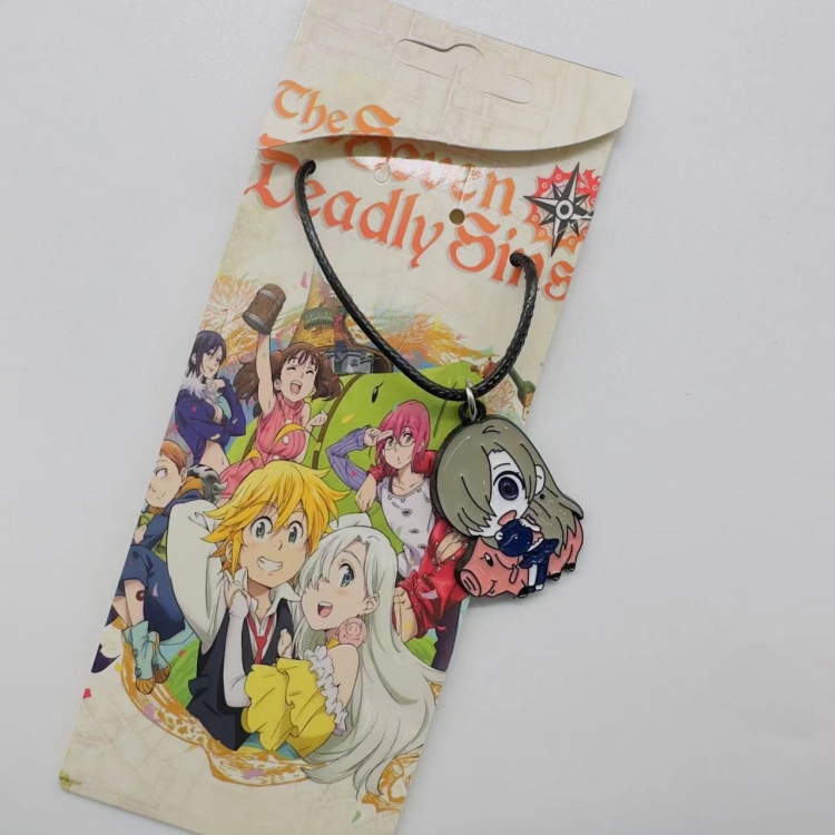 The Seven Deadly Sins Anime Surrounding Leather Rope Necklace Pendant price for 5 pcs  4101