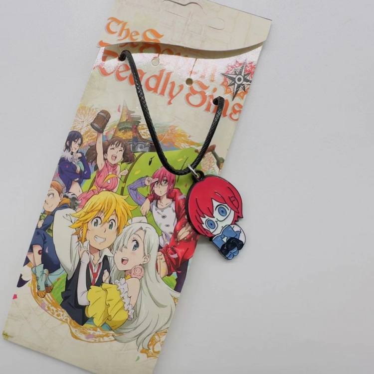 The Seven Deadly Sins Anime Surrounding Leather Rope Necklace Pendant price for 5 pcs  4106