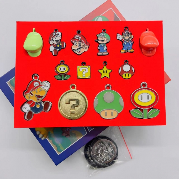 Super Mario Anime peripheral necklace a set of 14 box
