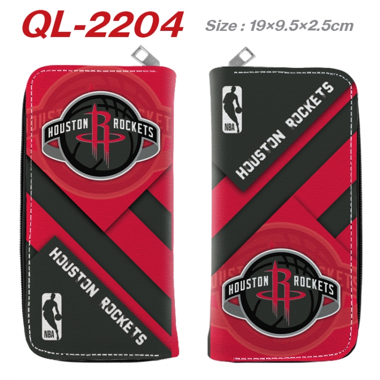 NBA movie star perimeter long zipper wallet 19.5x9.5x2.5cm QL-2204