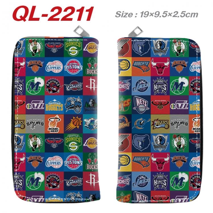 NBA movie star perimeter long zipper wallet 19.5x9.5x2.5cm QL-2211