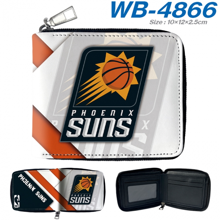 Phoenix Suns color short full zip folding wallet 10x12x2.5cm color short full zip folding wallet 10x12x2.5cm WB-4866