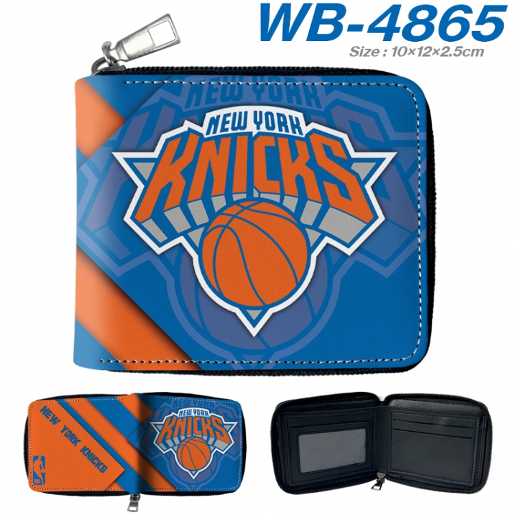 New York Knicks color short full zip folding wallet 10x12x2.5cm color short full zip folding wallet 10x12x2.5cm WB-4865