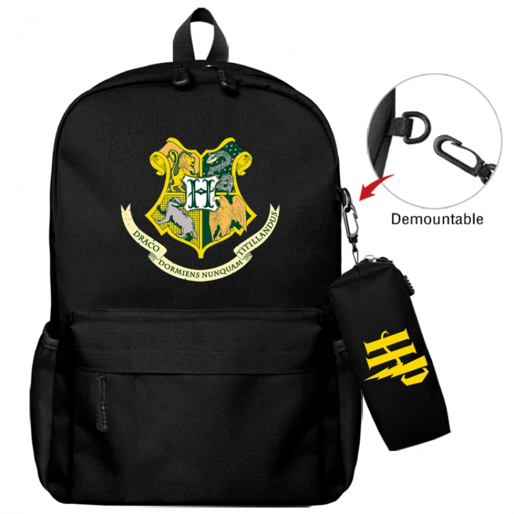 Harry Potter Animation backpack schoolbag+small pen bag school bag 43X35X12CM