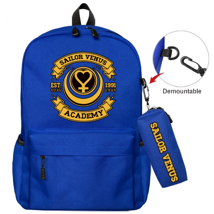 sailormoon Animation backpack schoolbag+small pen bag school bag 43X35X12CM