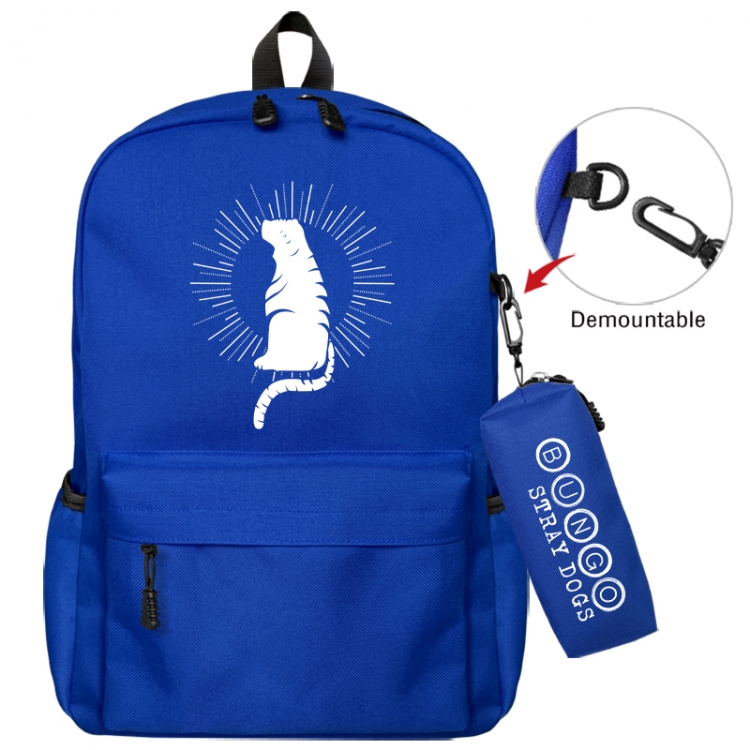 Bungo Stray Dogs Animation backpack schoolbag+small pen bag school bag 43X35X12CM