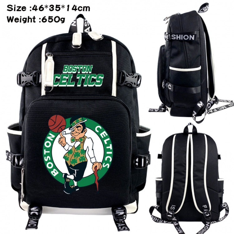 Football Data USB backpack Cartoon printed student backpack 46X35X14CM 650G