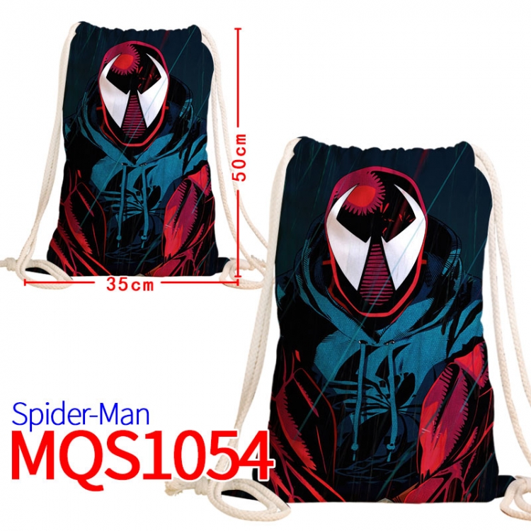 Spiderman Canvas drawstring pocket backpack 50x35cm MQS-1054