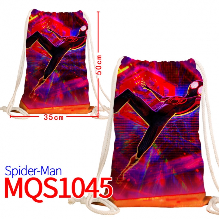 Spiderman Canvas drawstring pocket backpack 50x35cm  MQS-1045