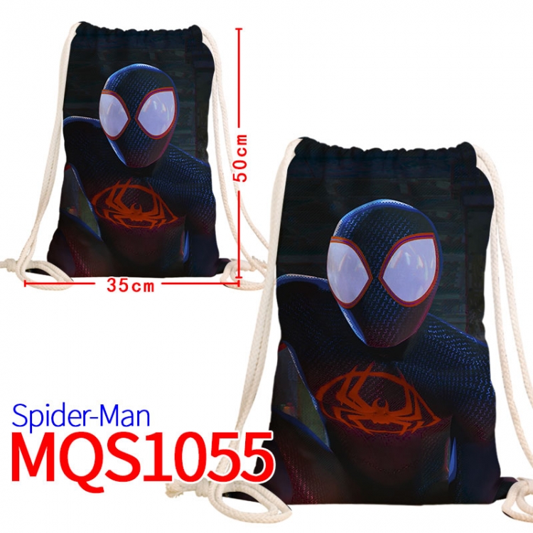 Spiderman Canvas drawstring pocket backpack 50x35cm MQS-1055
