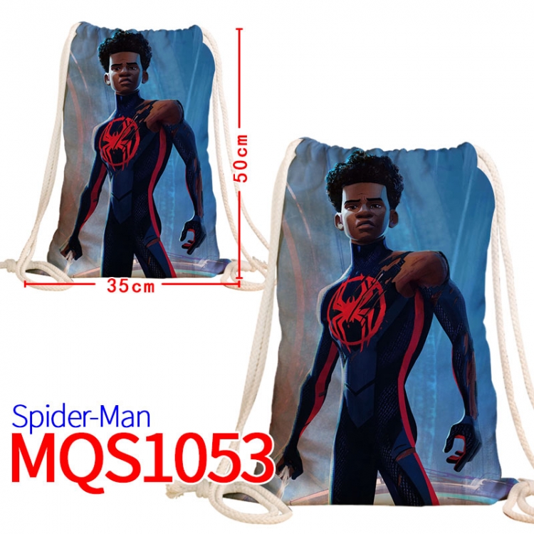 Spiderman Canvas drawstring pocket backpack 50x35cm MQS-1053