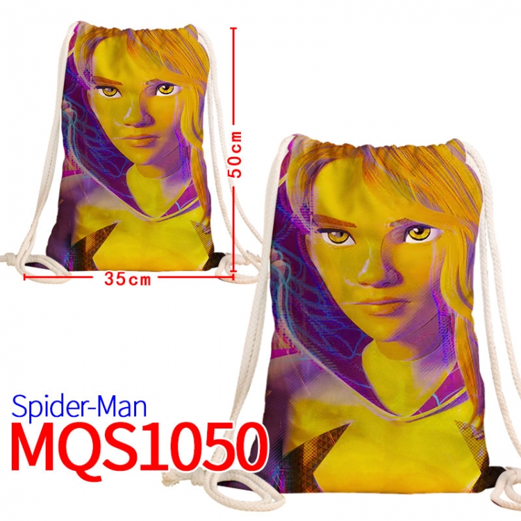 Spiderman Canvas drawstring pocket backpack 50x35cm MQS-1050
