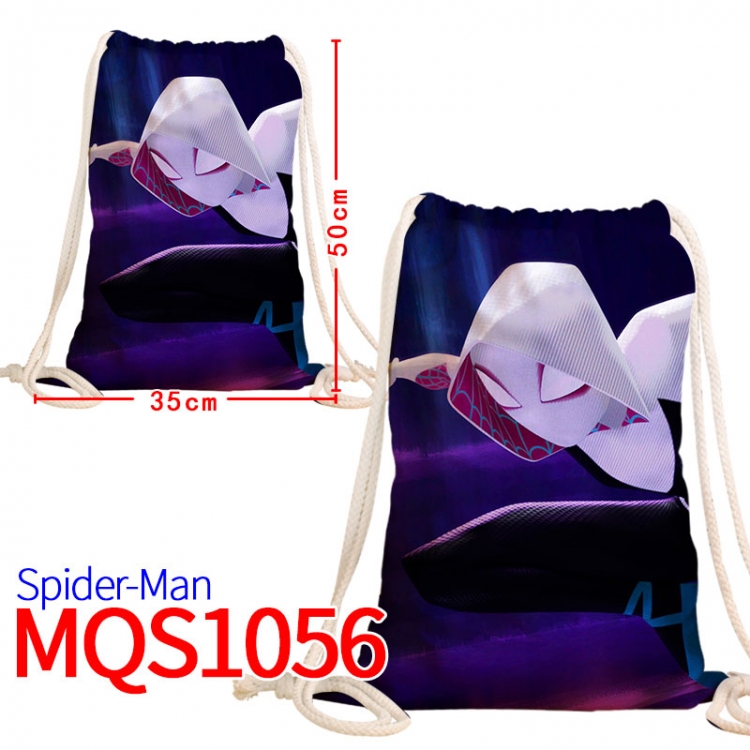 Spiderman Canvas drawstring pocket backpack 50x35cm MQS-1056