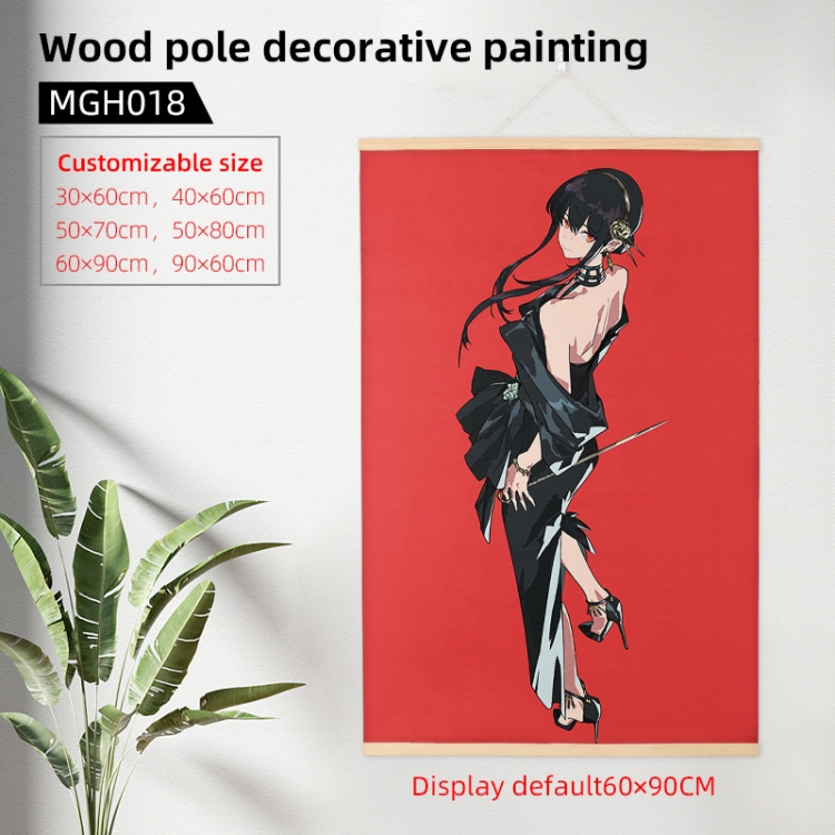 SPY×FAMILY  Anime wooden pole decorative painting 40X60cm MGH018