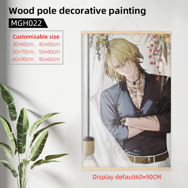 luxiem  Anime wooden pole decorative painting 40X60cm MGH022