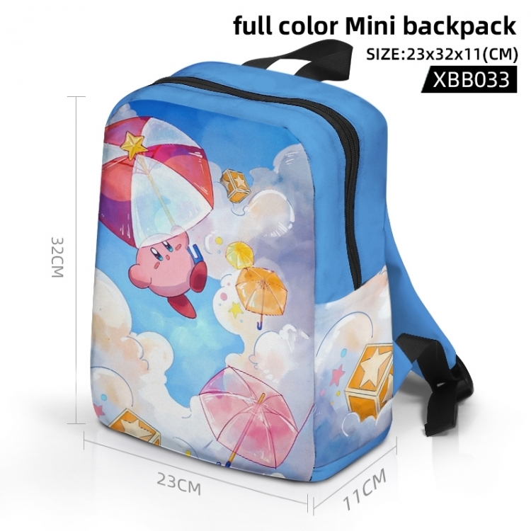 Kirby Anime full color backpack backpack backpack 23x32x11cm XBB33
