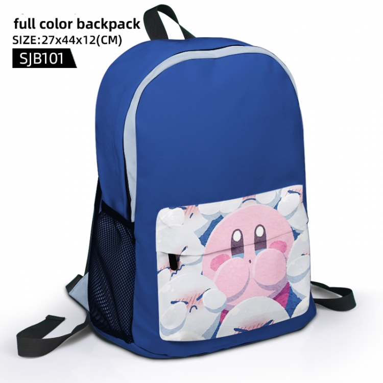 Kirby Anime Full Color Backpack 27x44x12cm supports customization of individual graphics SJB101