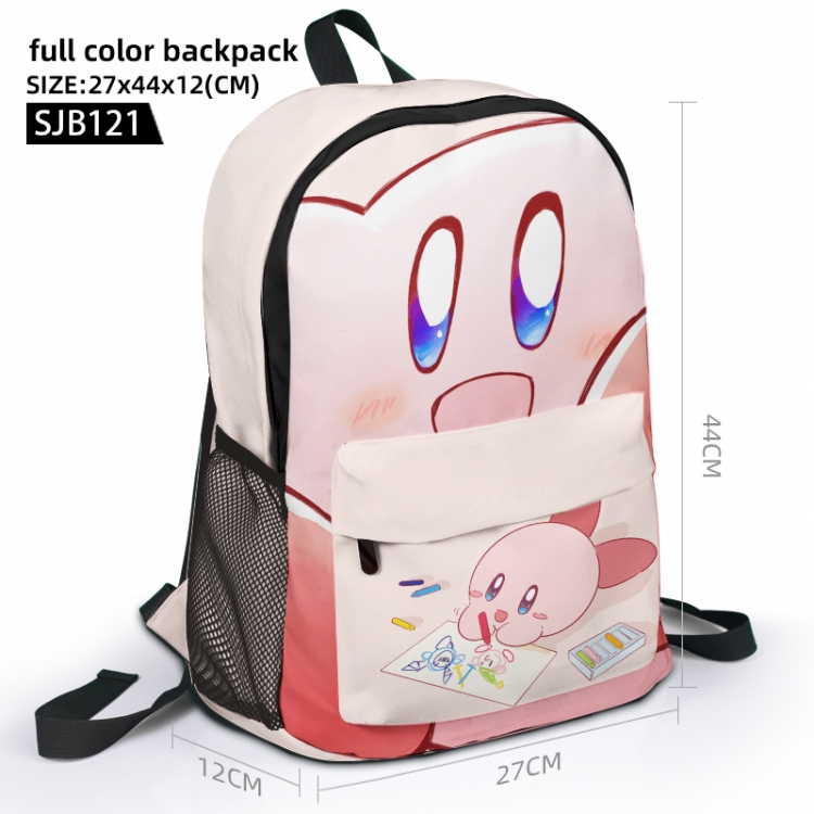 Kirby Anime Full Color Backpack 27x44x12cm supports customization of individual graphics SJB121