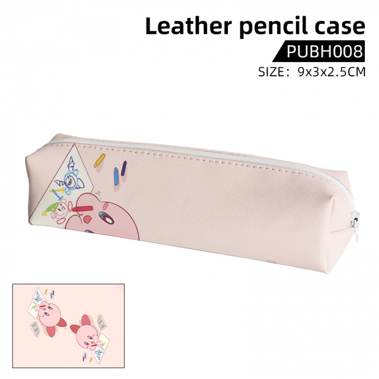 Kirby Anime leather pencil case 21X5X5CM PUBH008