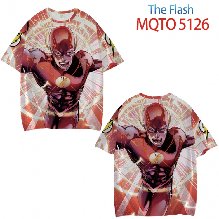 The Flash Full color printed short sleeve T-shirt from XXS to 4XL MQTO 5126